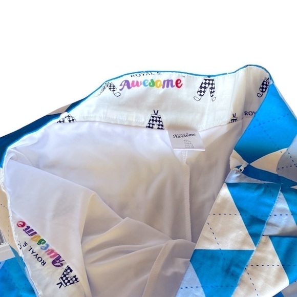 ROYAL & AWESOME Golf Plaid Athletic Skort  built-in elastic short Women’s size… - Picture 11 of 11